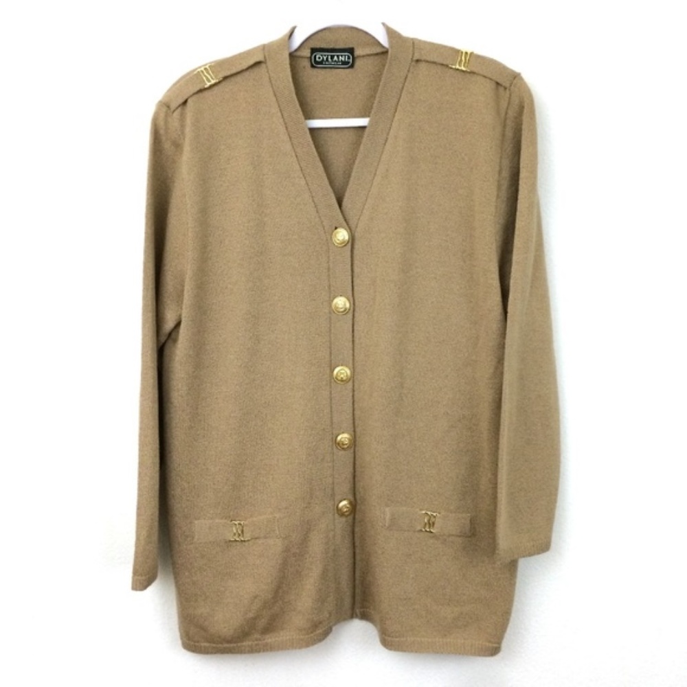 Vintage Dylani Oversize Button Front Knit Cardigan